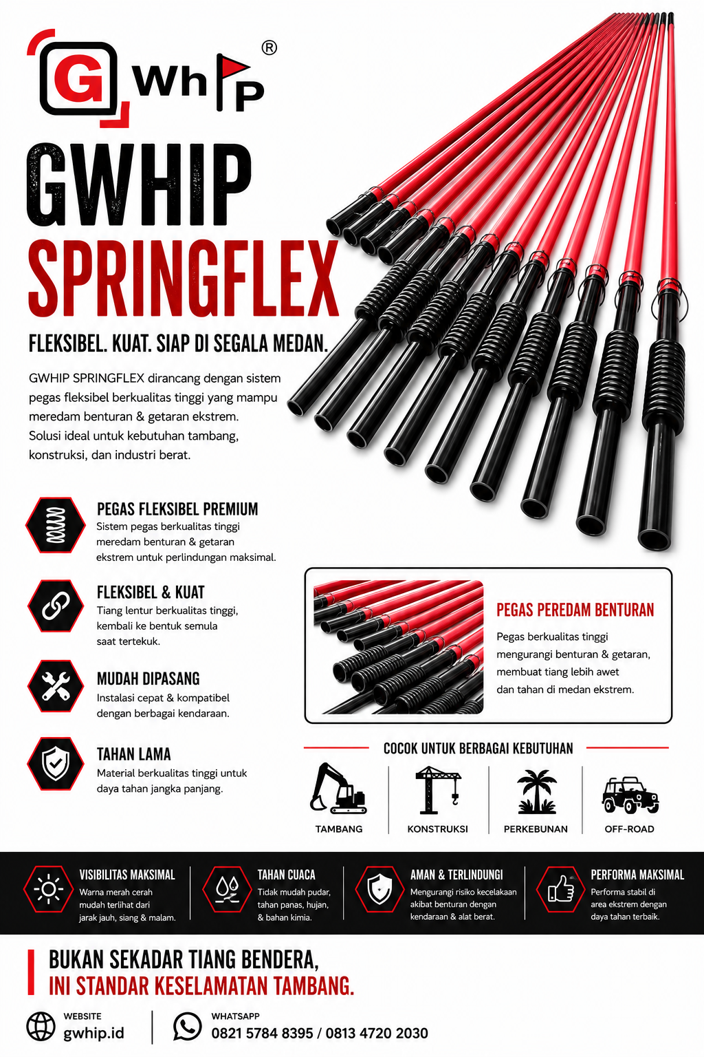 Gwhip Springflex and Lamp ( Per & Lampu ) - Gambar 3
